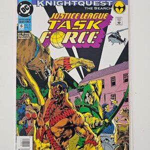 JUSTICE LEAGUE Task Force #6 Nov 1993 DC Comics Knightquest The Search! VF/NM